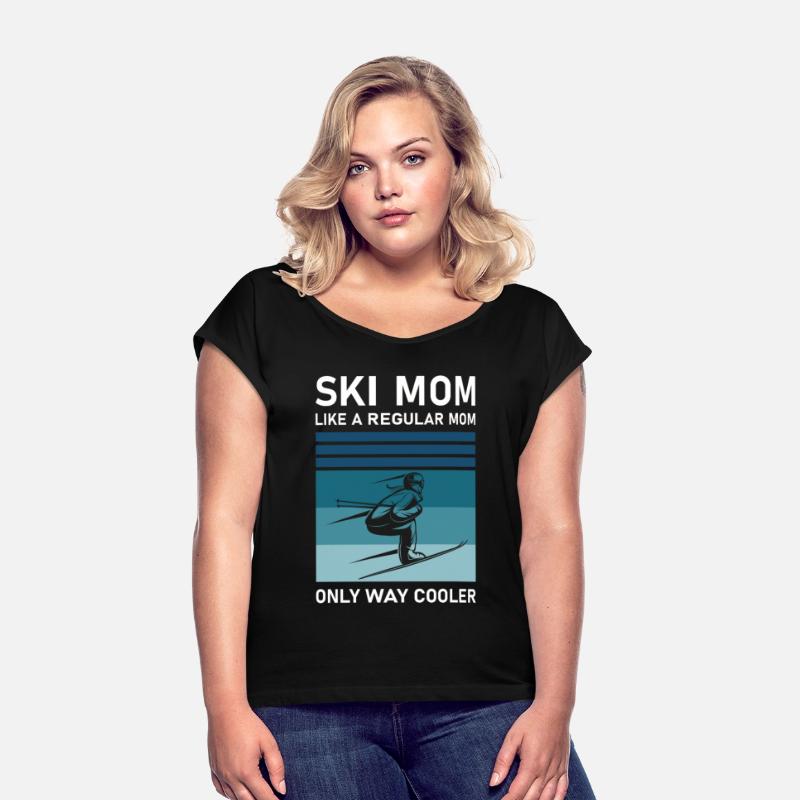 Womens Ski Mom Skiing