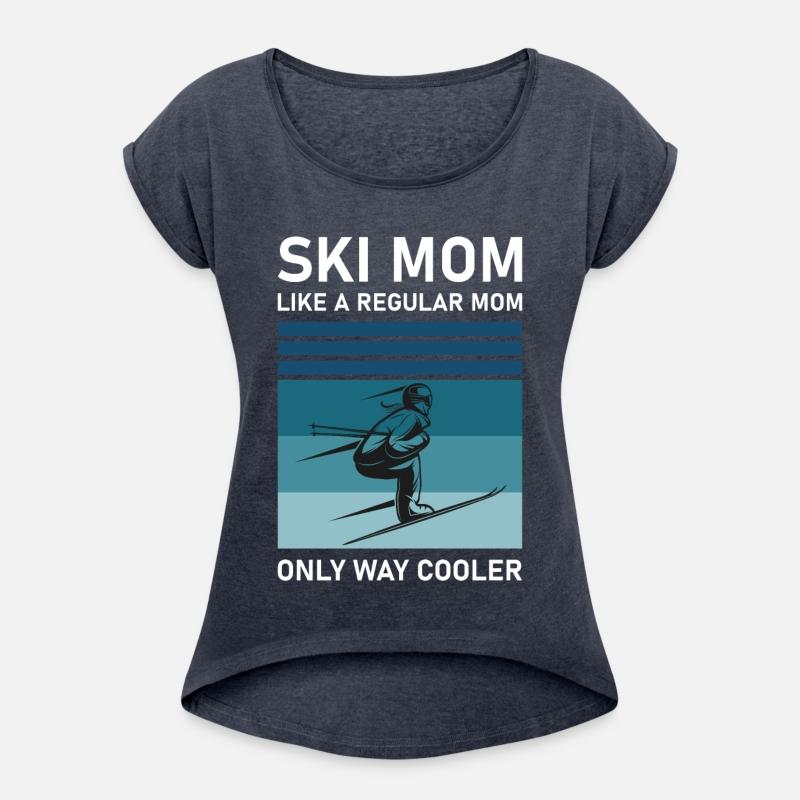 Womens Ski Mom Skiing