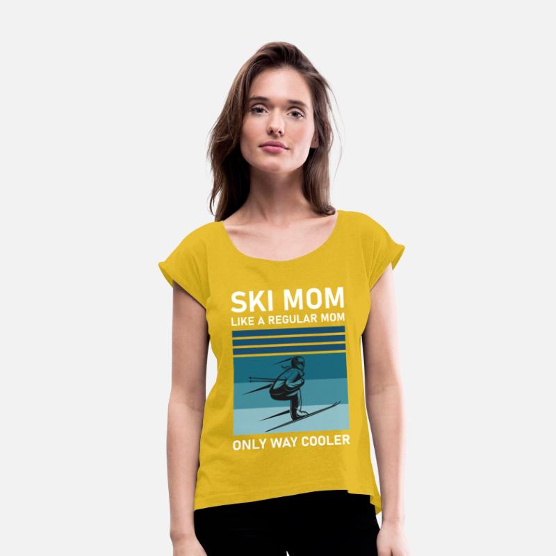 Womens Ski Mom Skiing