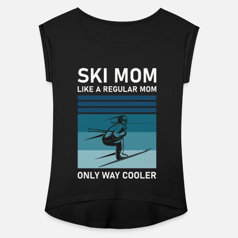 Womens Ski Mom Skiing