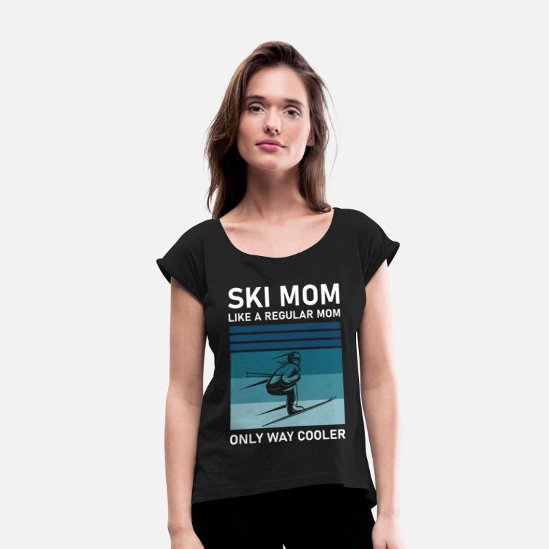 Womens Ski Mom Skiing