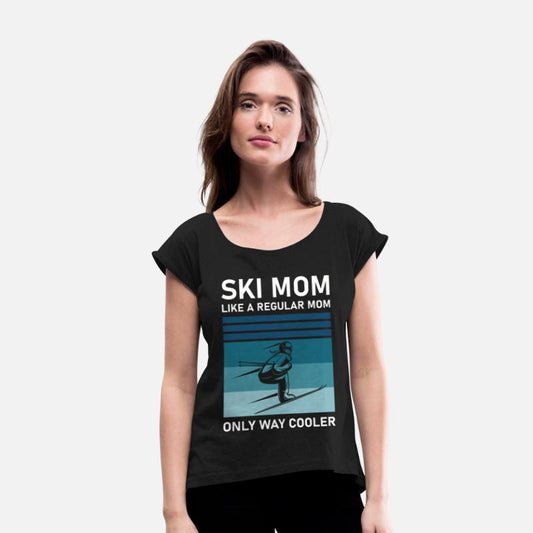 Womens Ski Mom Skiing