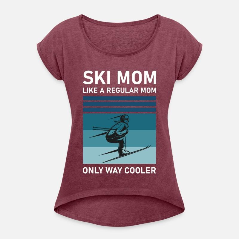 Womens Ski Mom Skiing
