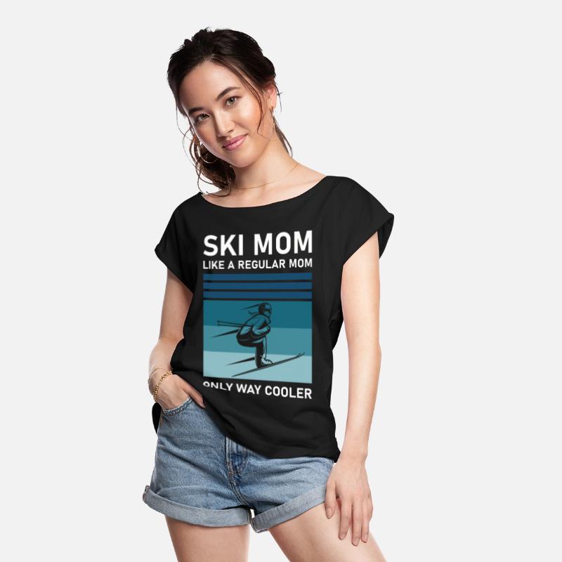 Womens Ski Mom Skiing