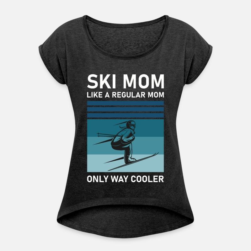 Womens Ski Mom Skiing