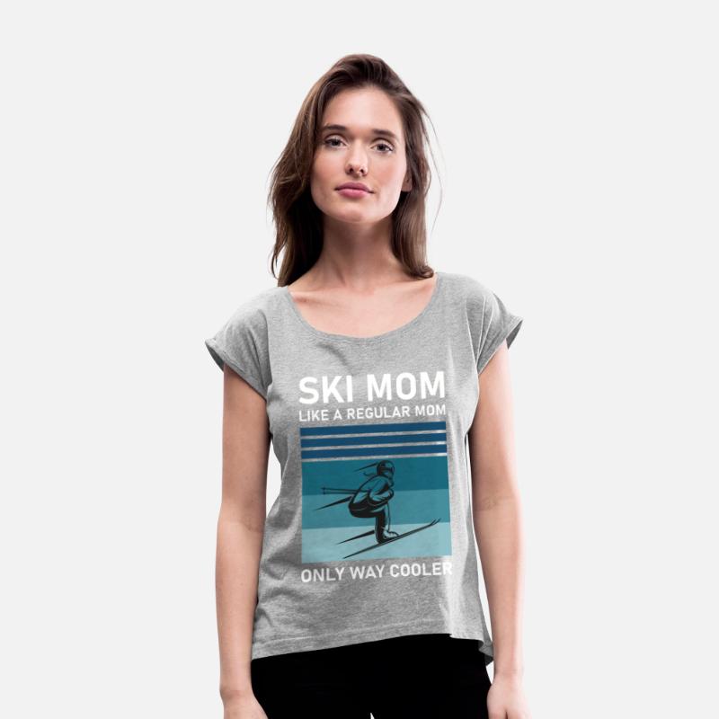 Womens Ski Mom Skiing