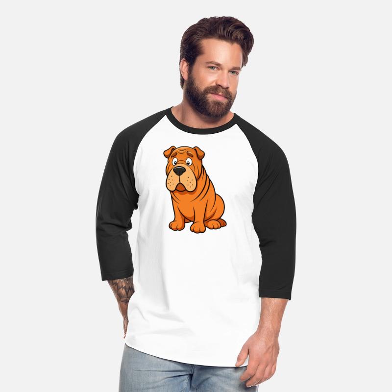 Worried Shar Pei Dog Art