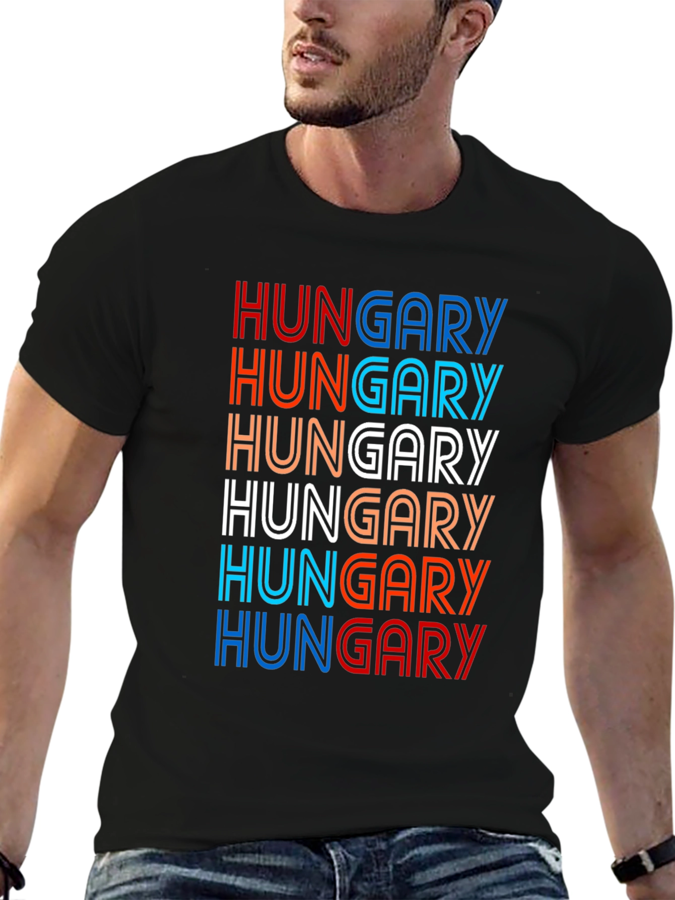 Hungary Retro Style T-Shirt - Country Pride Tee