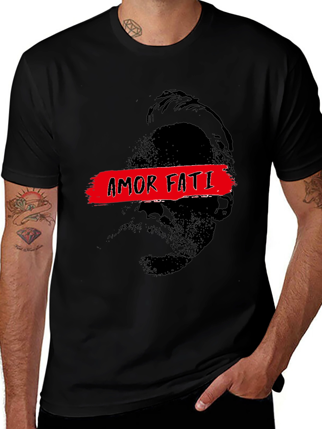Amor Fati Graphic Tee - Nietzsche Philosophy Shirt