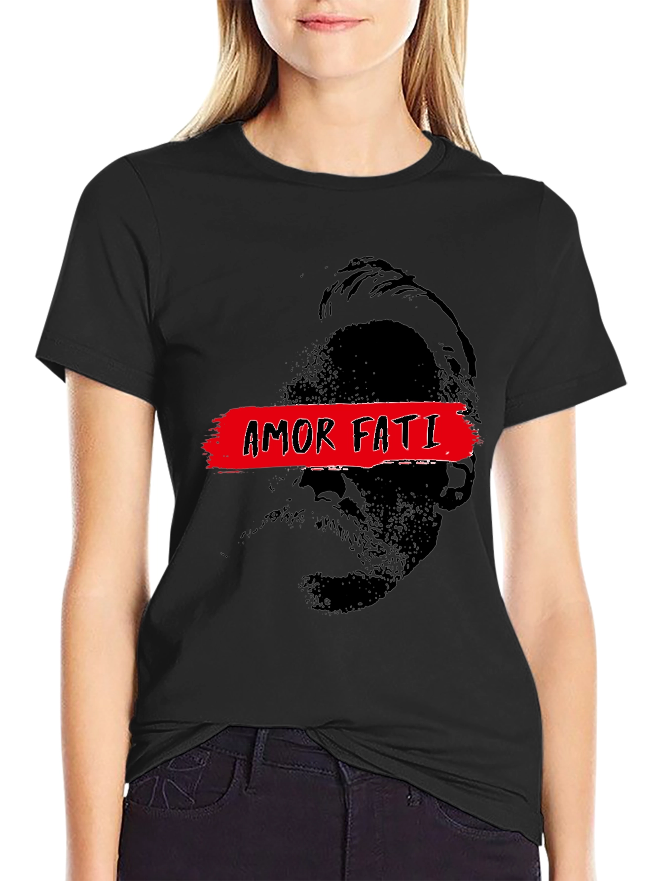 Amor Fati Graphic Tee - Nietzsche Philosophy Shirt
