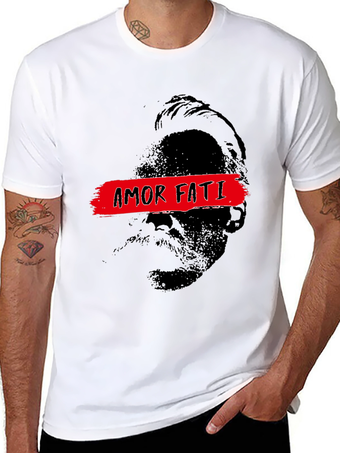 Amor Fati Graphic Tee - Nietzsche Philosophy Shirt