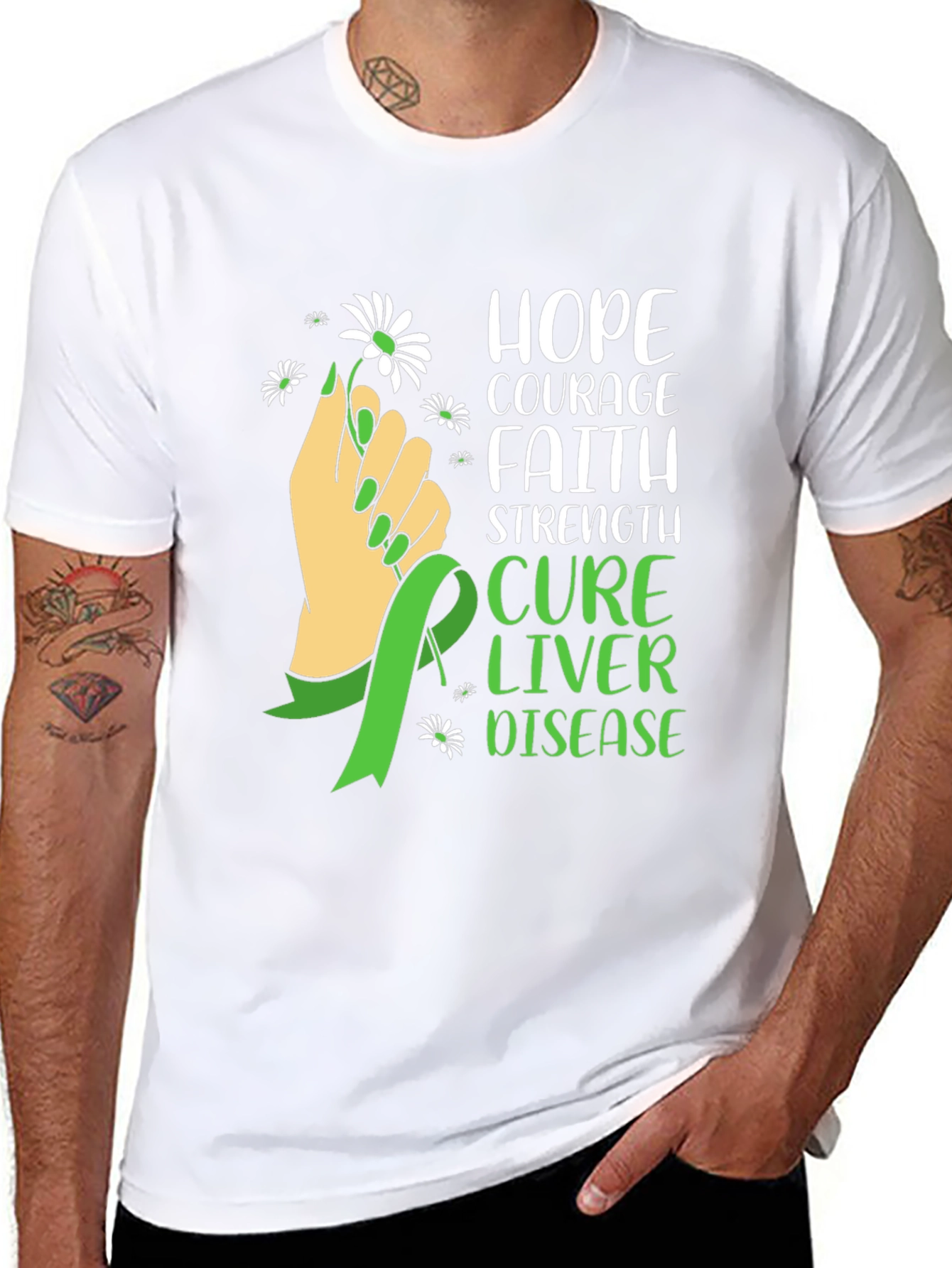 Hope Cure Liver Disease Awareness T-Shirt