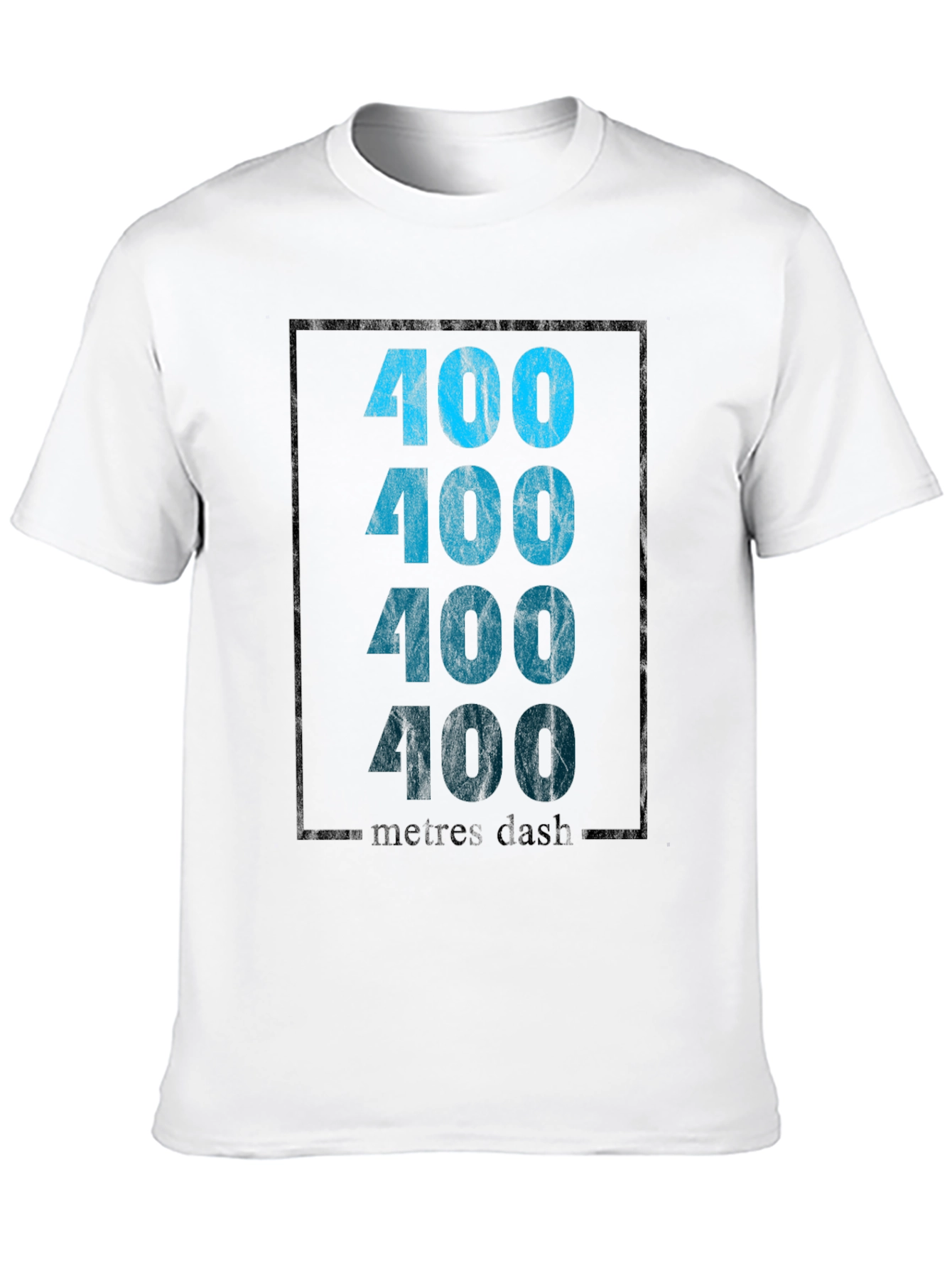 400 Metres Dash Graphic Tee - Athletic Style