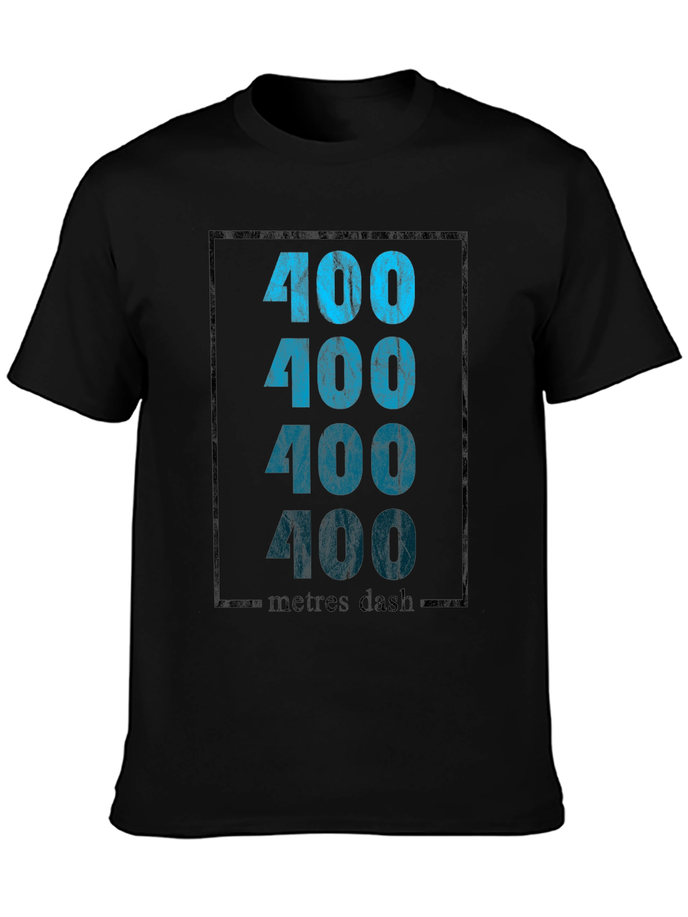 400 Metres Dash Graphic Tee - Athletic Style