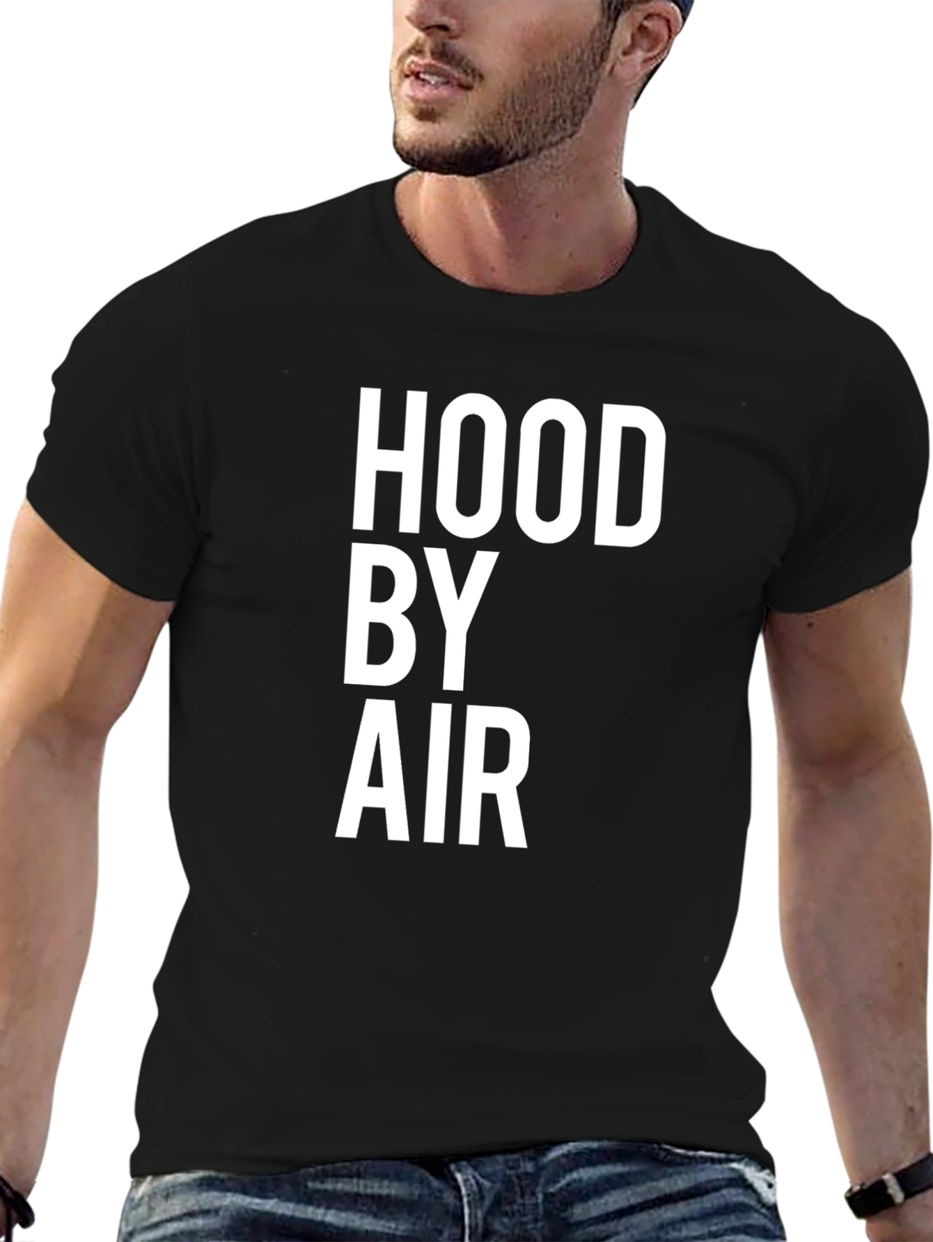 Hood By Air Black Graphic Tee