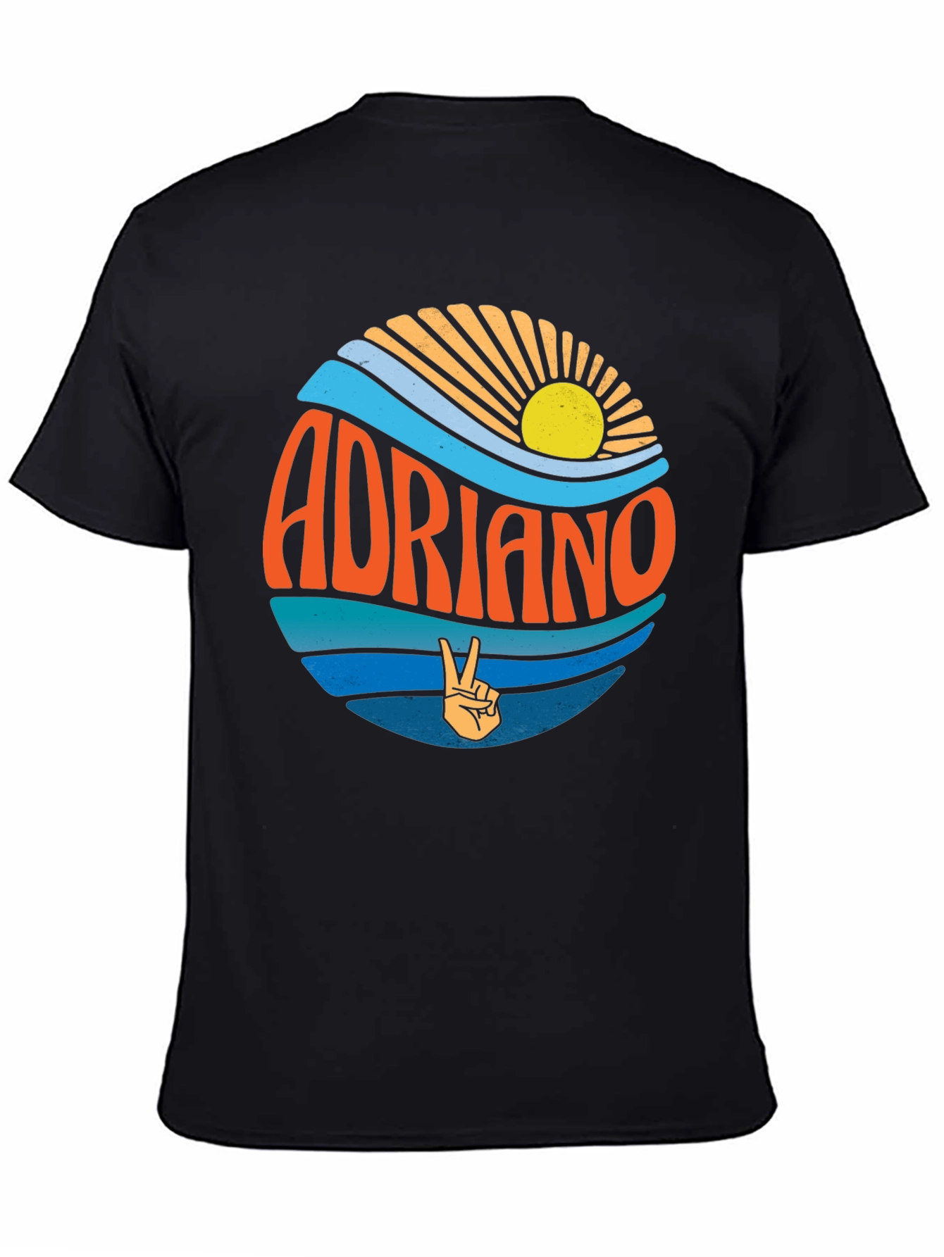 Adriano Retro Graphic Tee - Beach Vibes T-Shirt