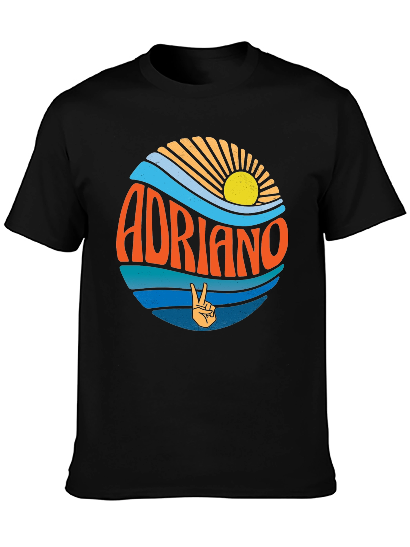 Adriano Retro Graphic Tee - Beach Vibes T-Shirt