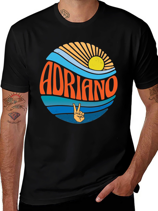 Adriano Retro Graphic Tee - Beach Vibes T-Shirt
