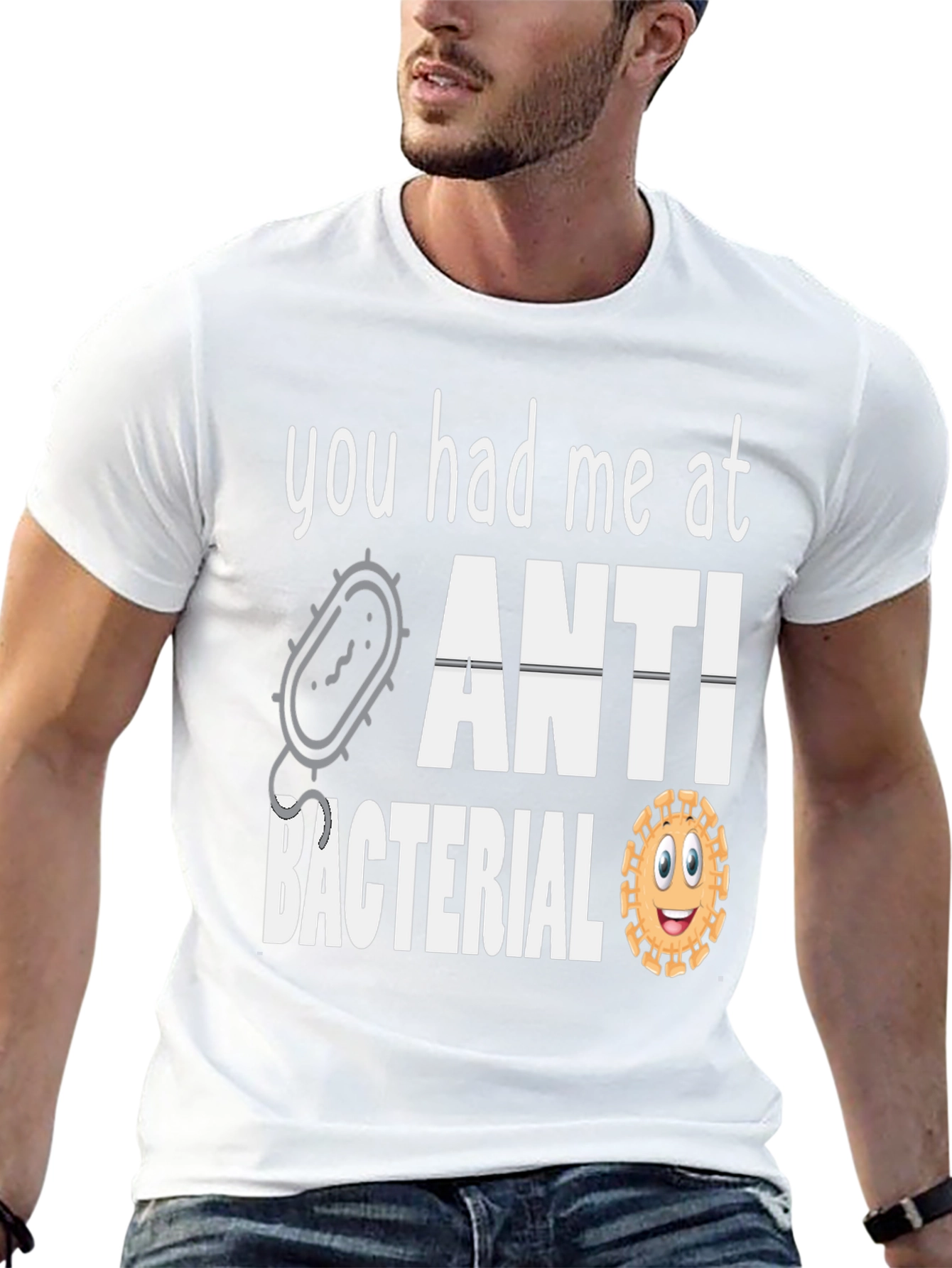 Anti-Bacterial Graphic Tee - Funny Novelty T-Shirt