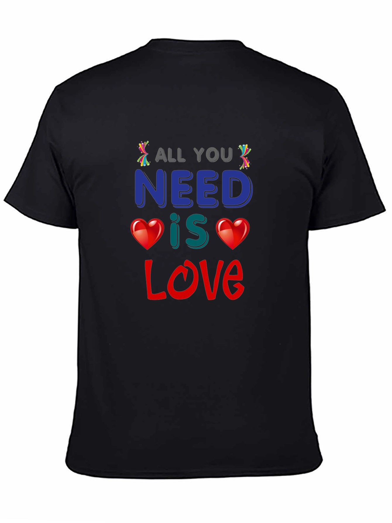 All You Need Is Love Graphic Tee - Black