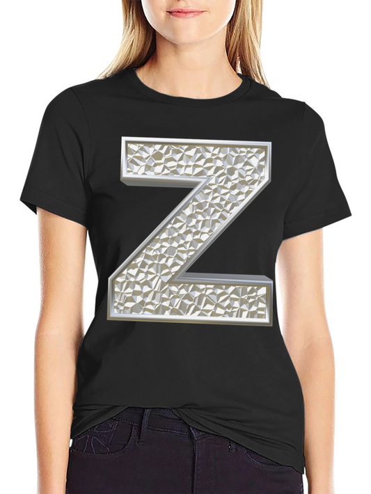 Abstract Letter Z Graphic T-Shirt