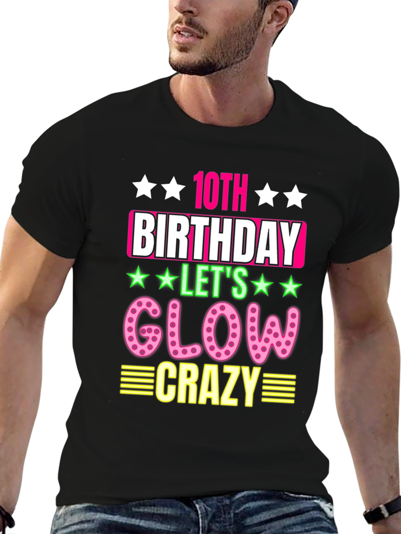 10th Birthday Glow Crazy T-Shirt