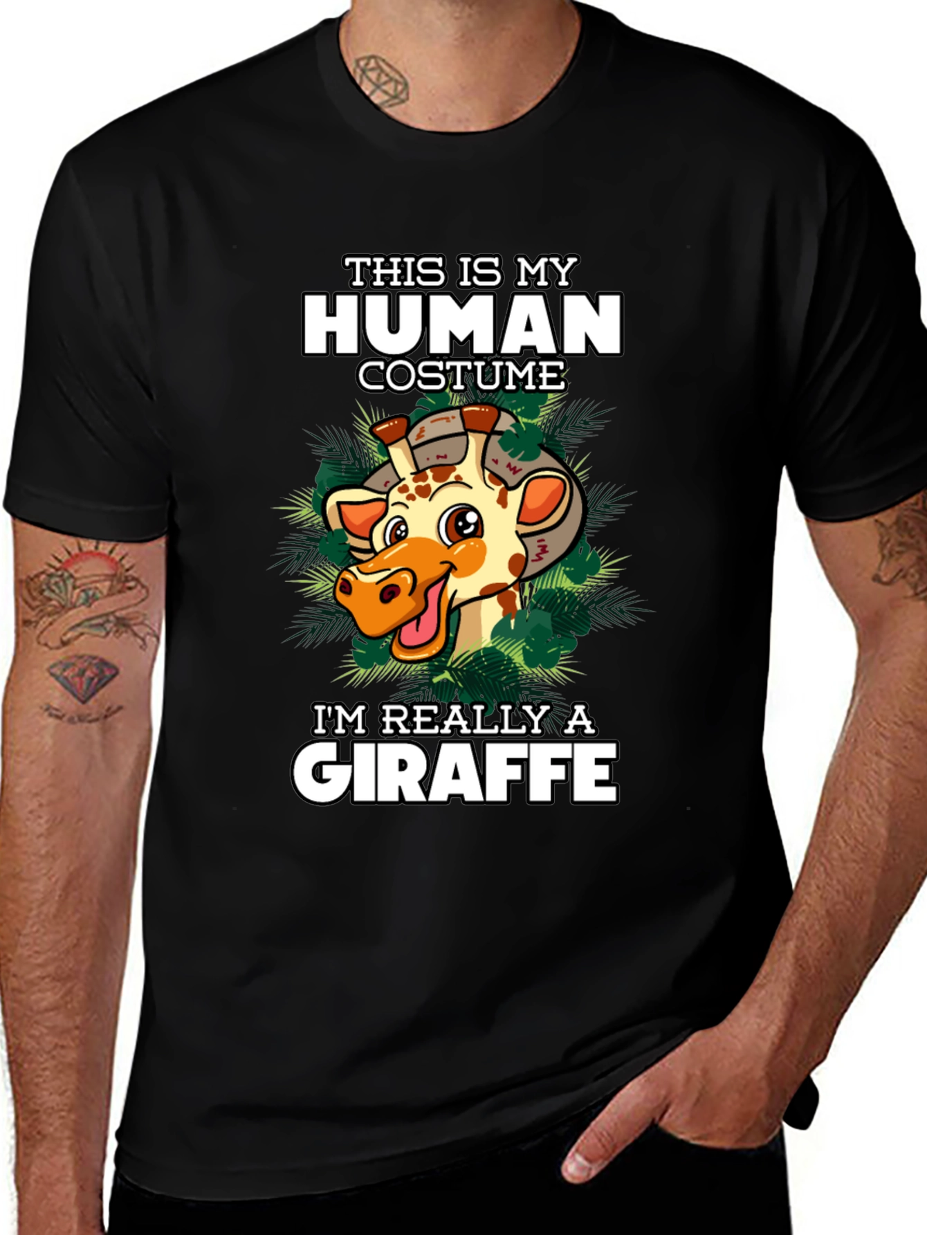 Human Costume Giraffe T-Shirt