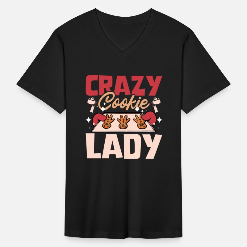 Xmas crazy Christmas cookie baking lady