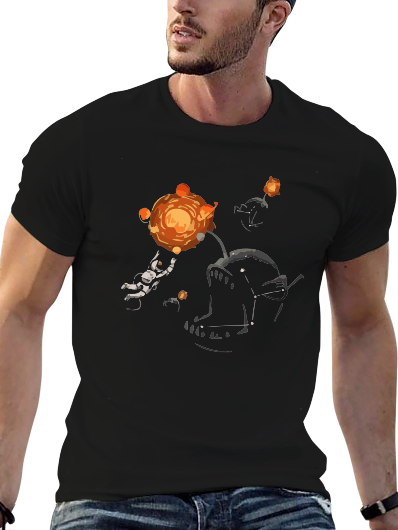 Angler Fish & Astronaut Graphic Tee