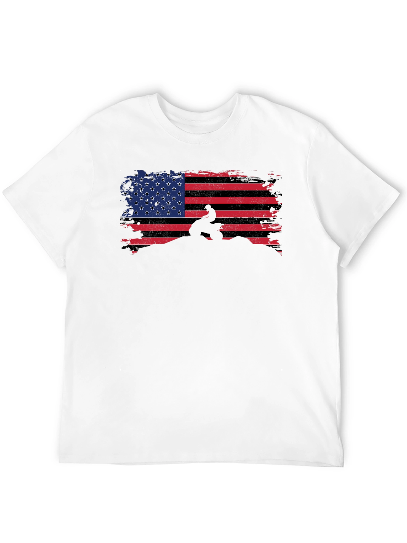 American Flag ATV Rider Graphic Tee