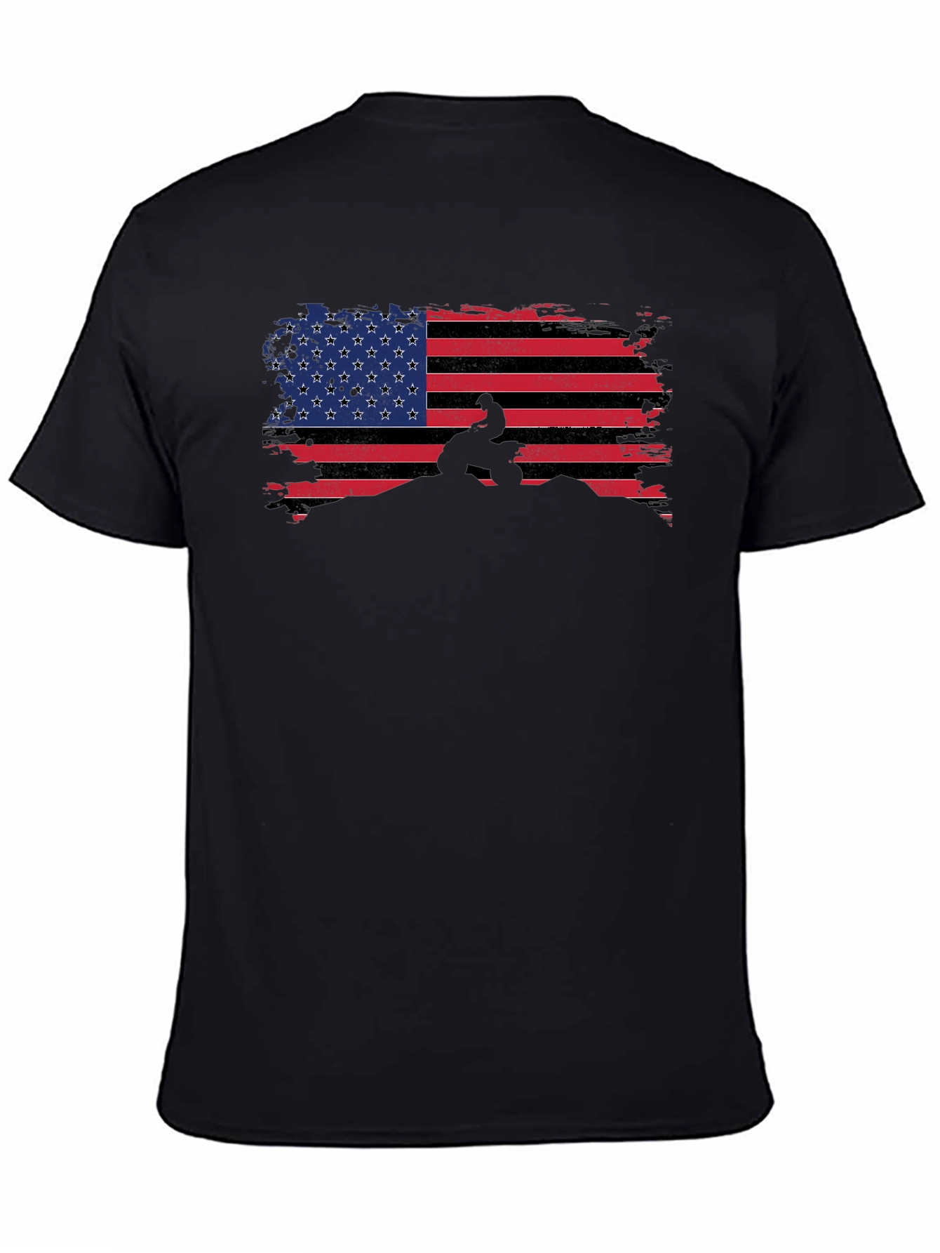American Flag ATV Rider Graphic Tee