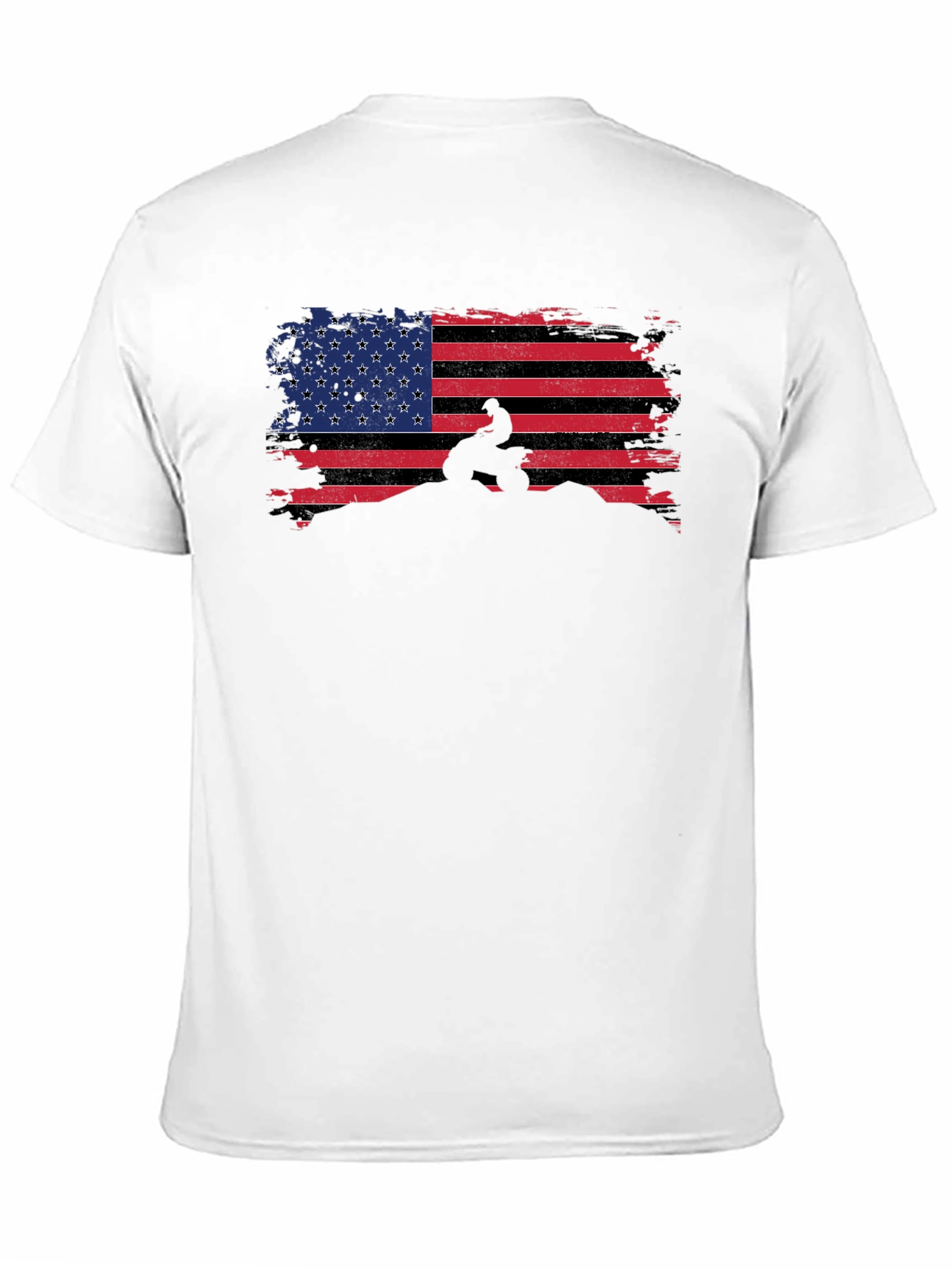 American Flag ATV Rider Graphic Tee
