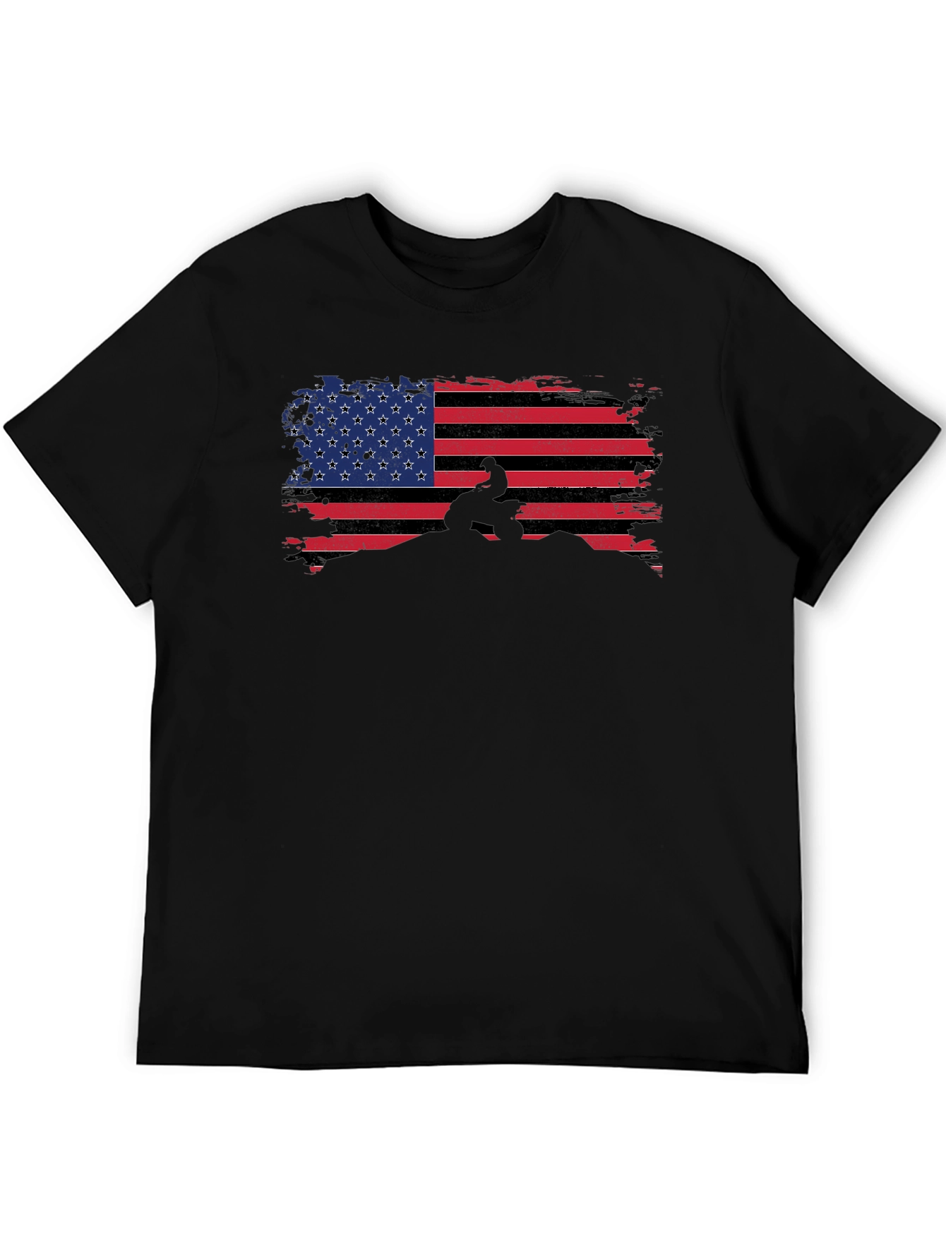 American Flag ATV Rider Graphic Tee