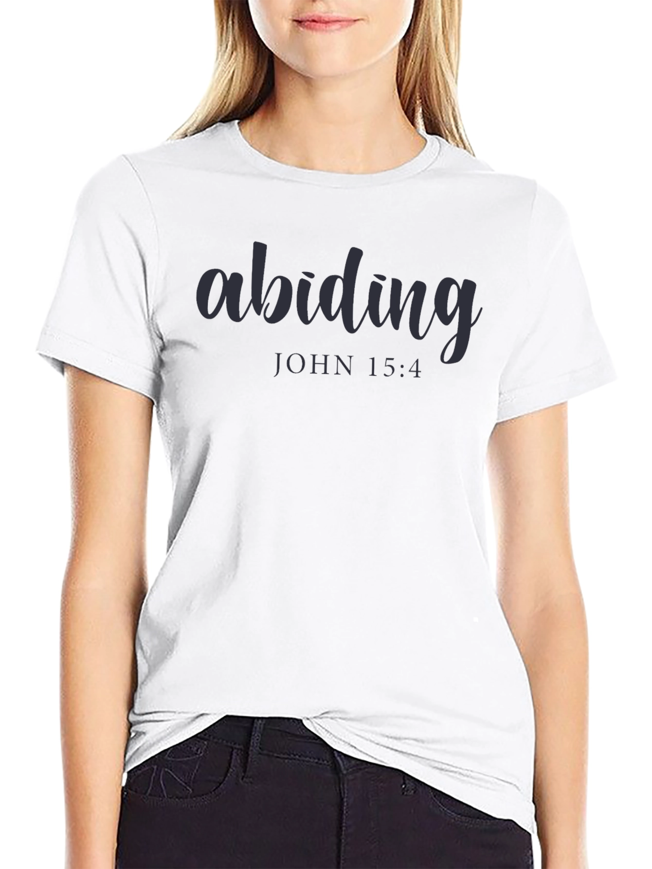 Abiding John 15:4 Graphic T-Shirt - Christian Apparel
