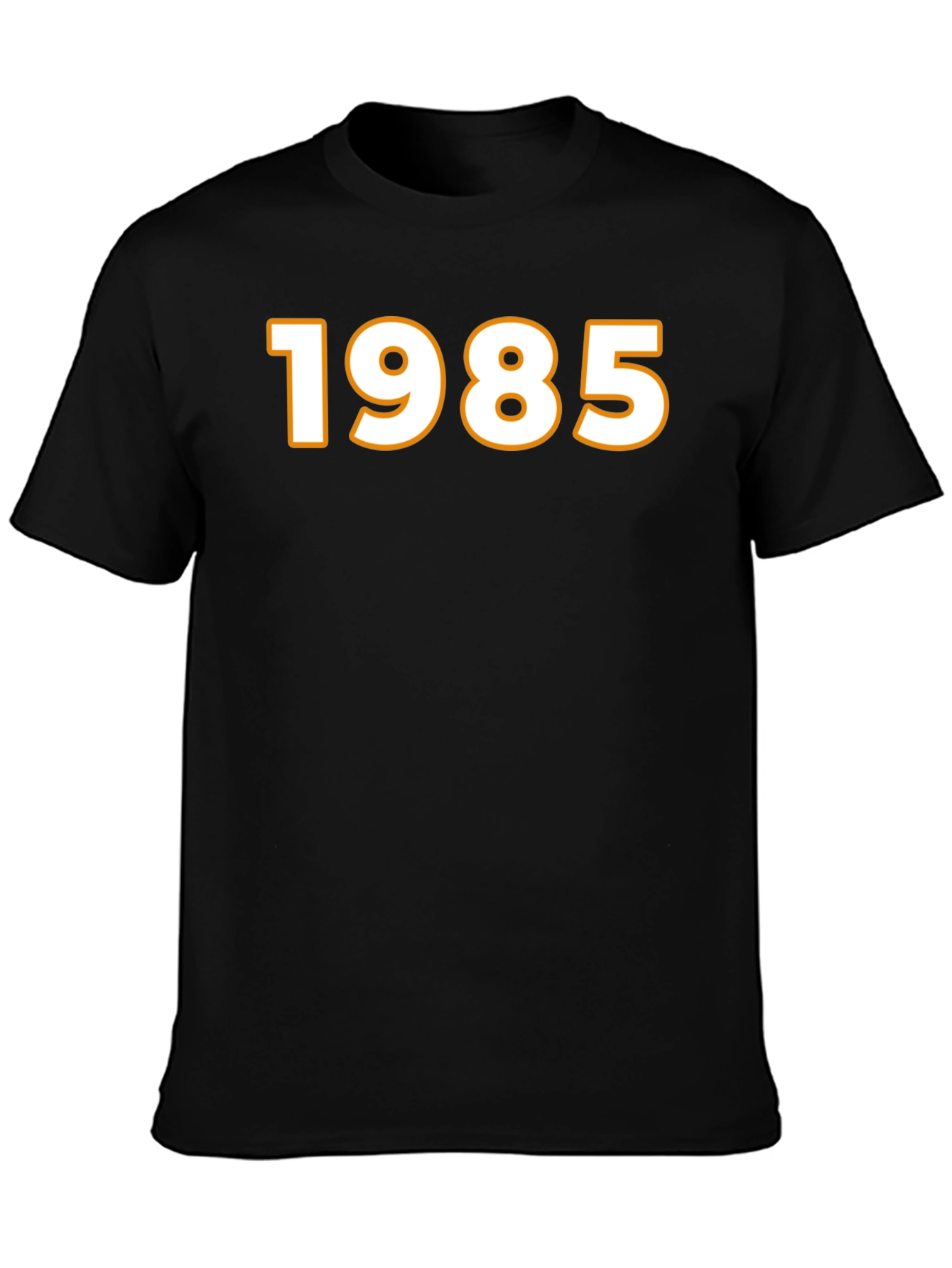 1985 Graphic Tee - Retro Style Black T-Shirt