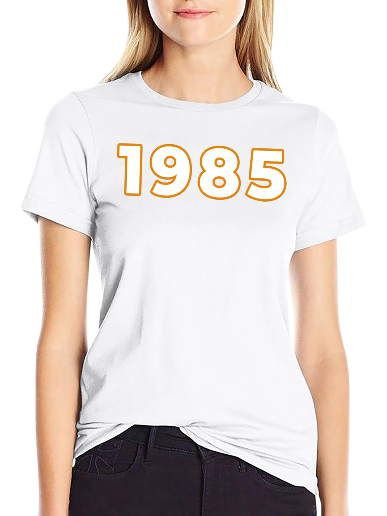 1985 Graphic Tee - Retro Style Black T-Shirt