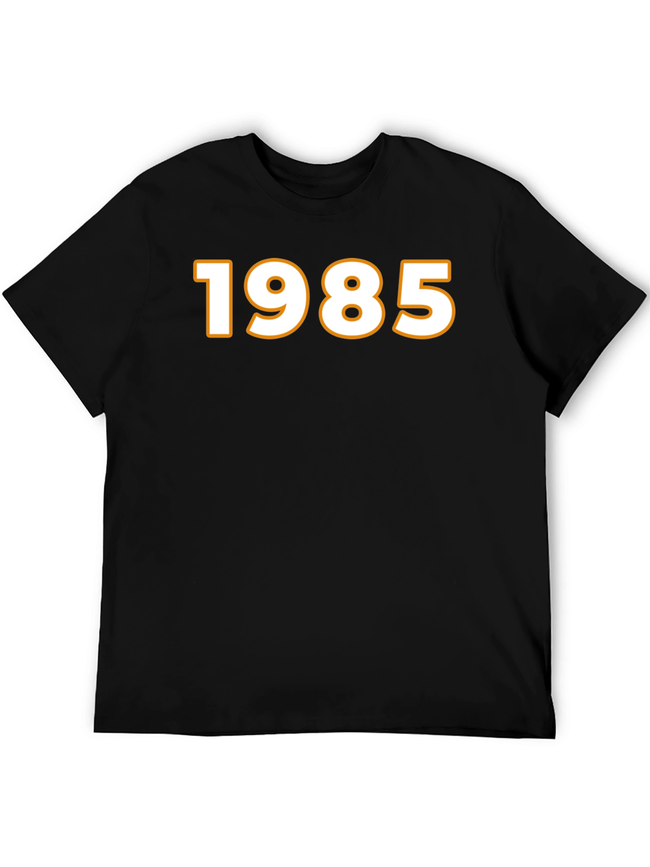 1985 Graphic Tee - Retro Style Black T-Shirt