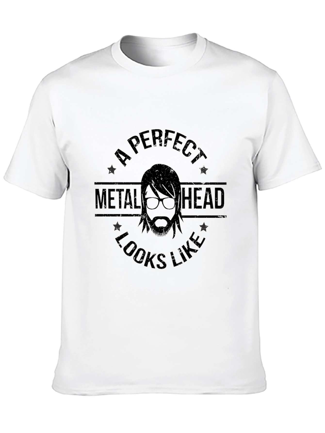 A Perfect Metal Head T-Shirt - Black Graphic Tee