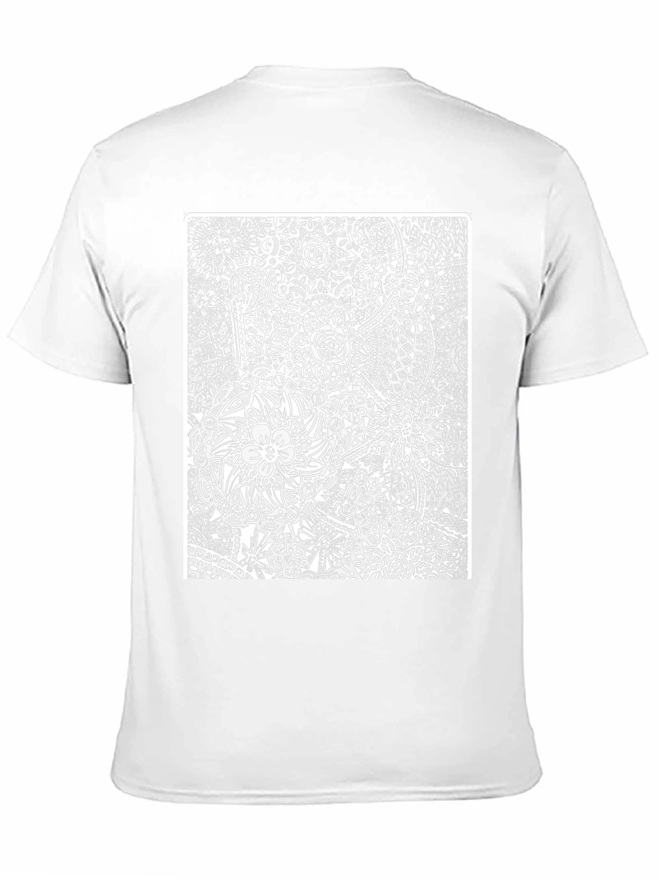 Abstract Floral Black T-Shirt