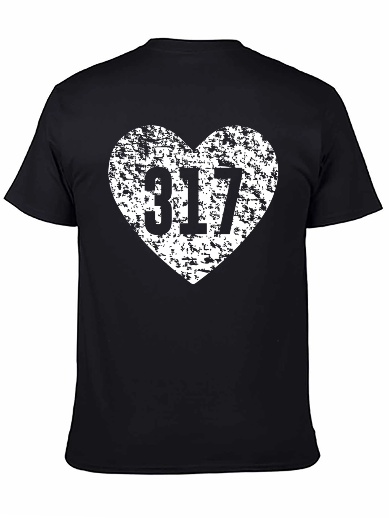 317 Area Code Heart T-Shirt