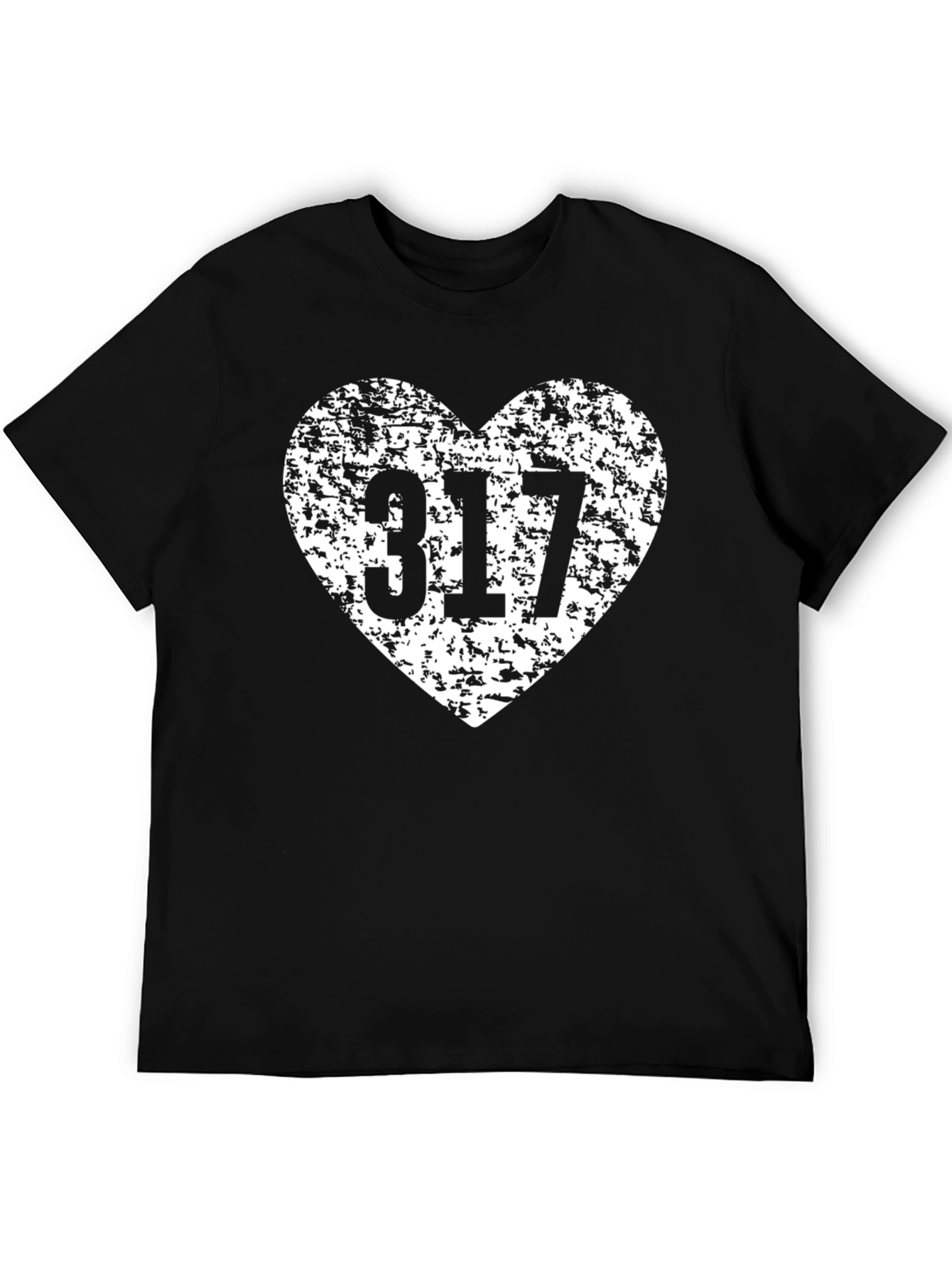 317 Area Code Heart T-Shirt