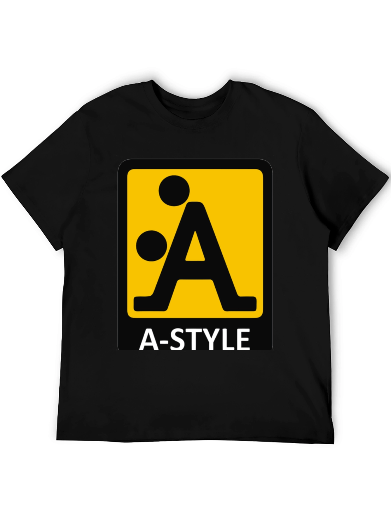 A-Style Logo Graphic Black T-Shirt