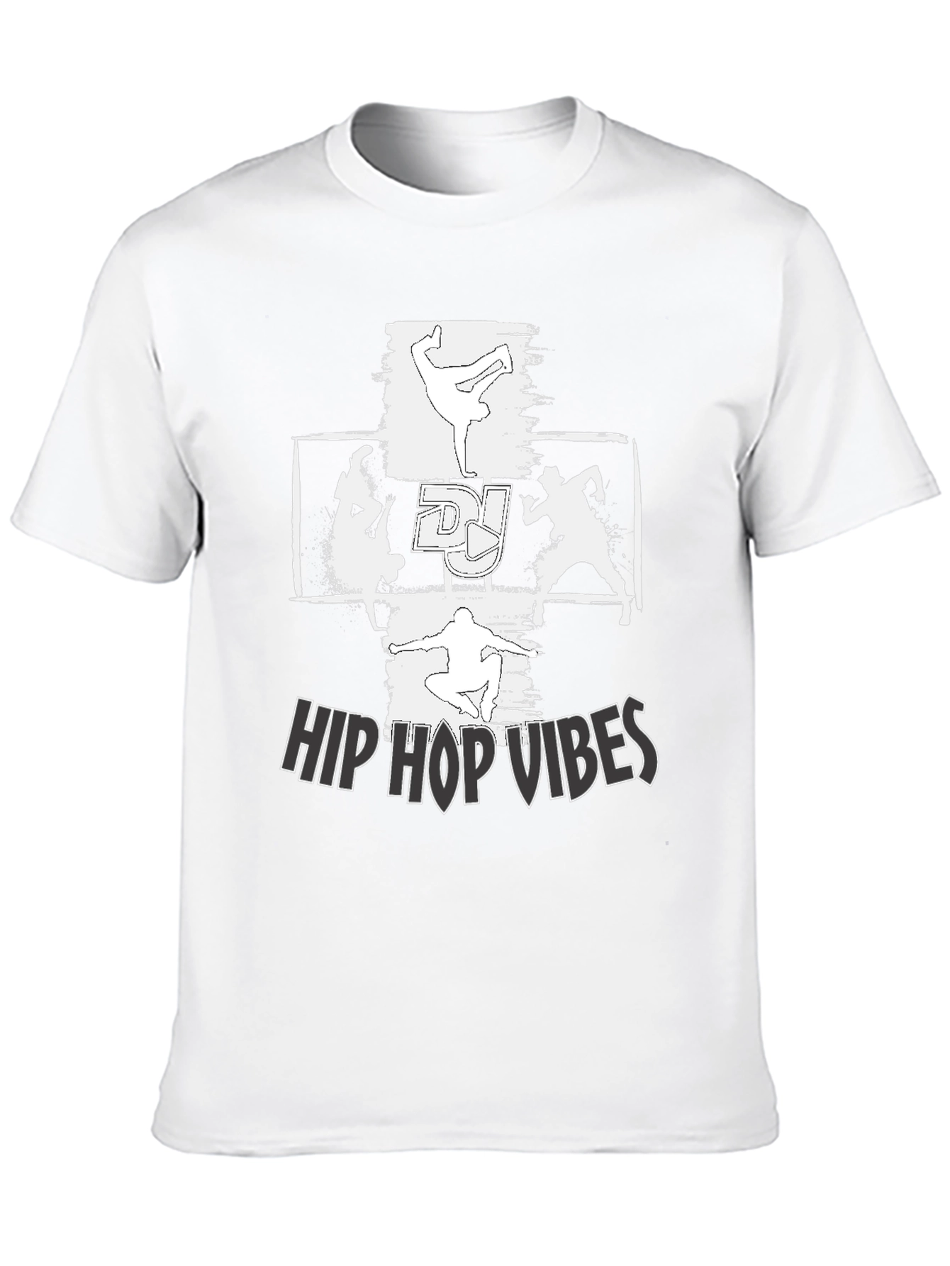 Hip Hop Vibes Black Graphic Tee