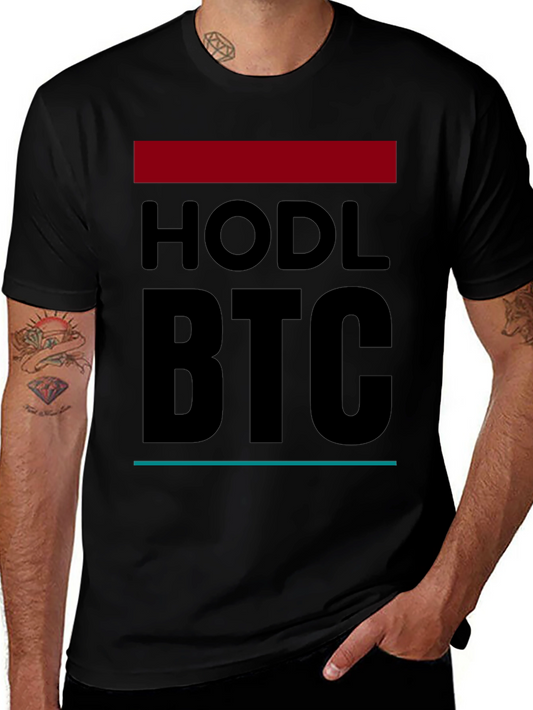 HODL BTC Graphic Tee - Crypto Enthusiast T-Shirt