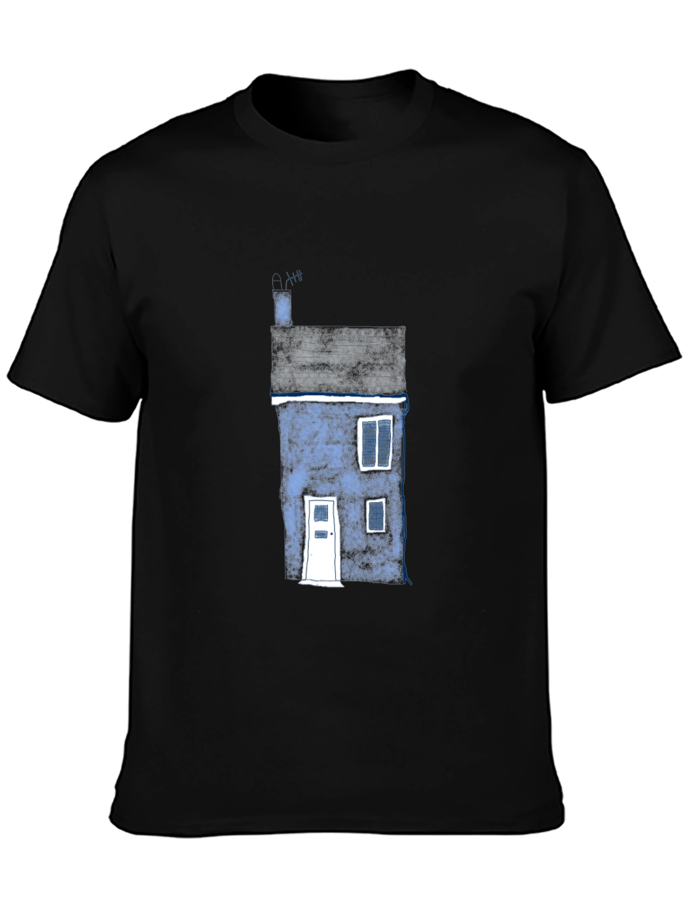 House Graphic Black T-Shirt
