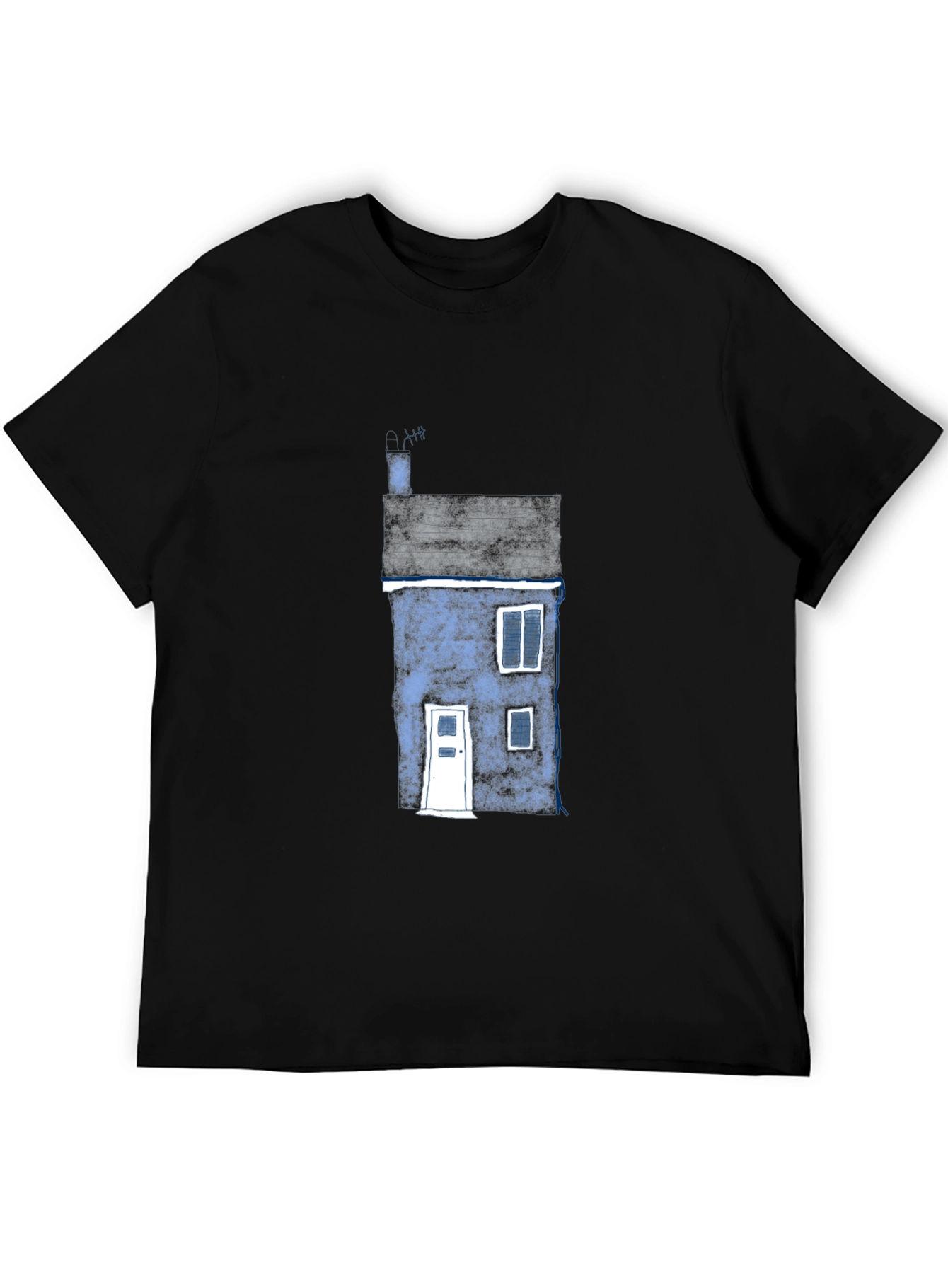 House Graphic Black T-Shirt