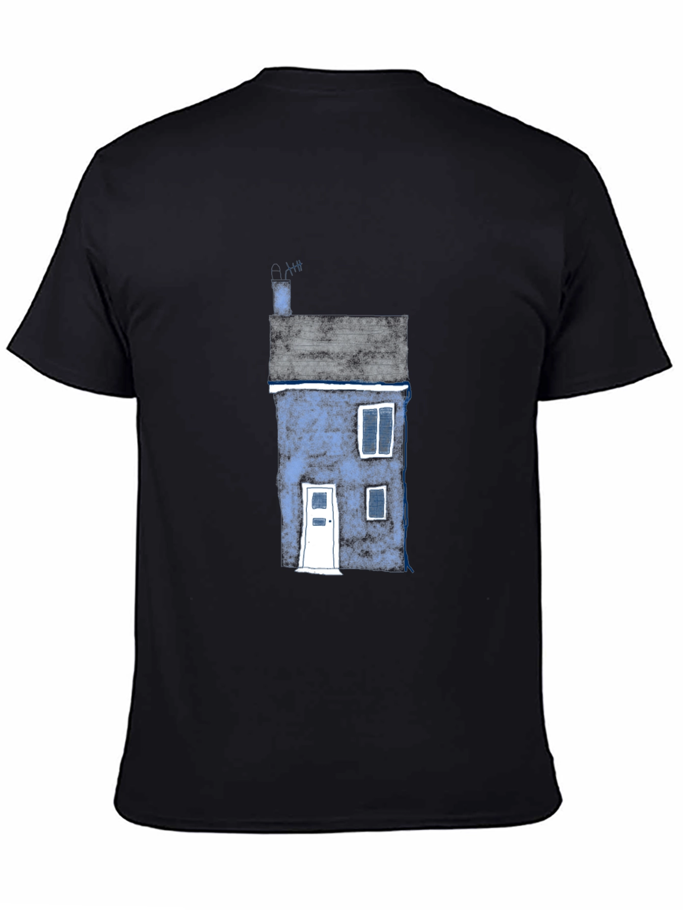 House Graphic Black T-Shirt