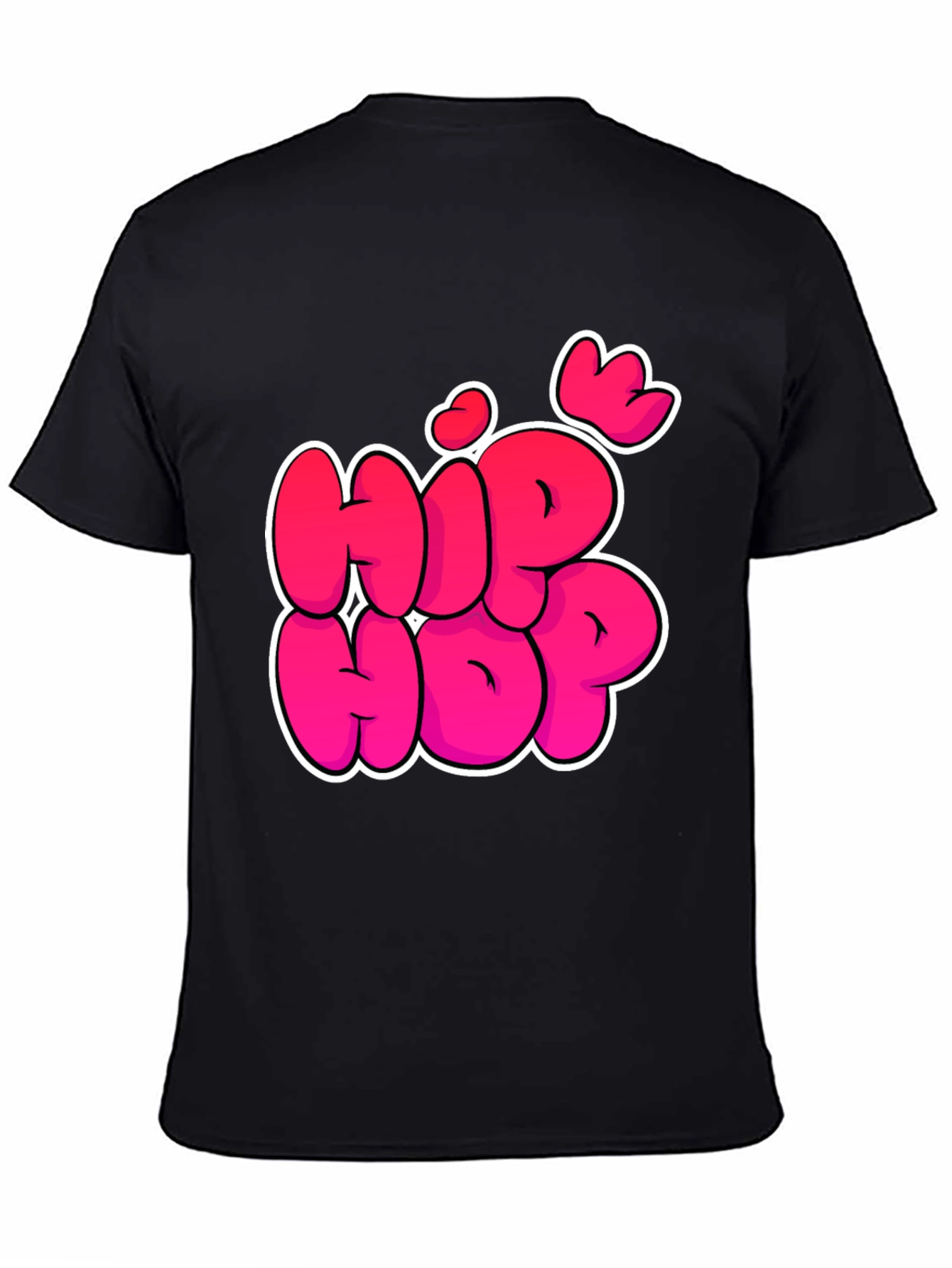 Hip Hop Graphic Black T-Shirt