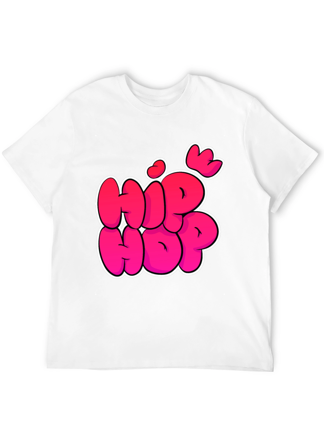 Hip Hop Graphic Black T-Shirt