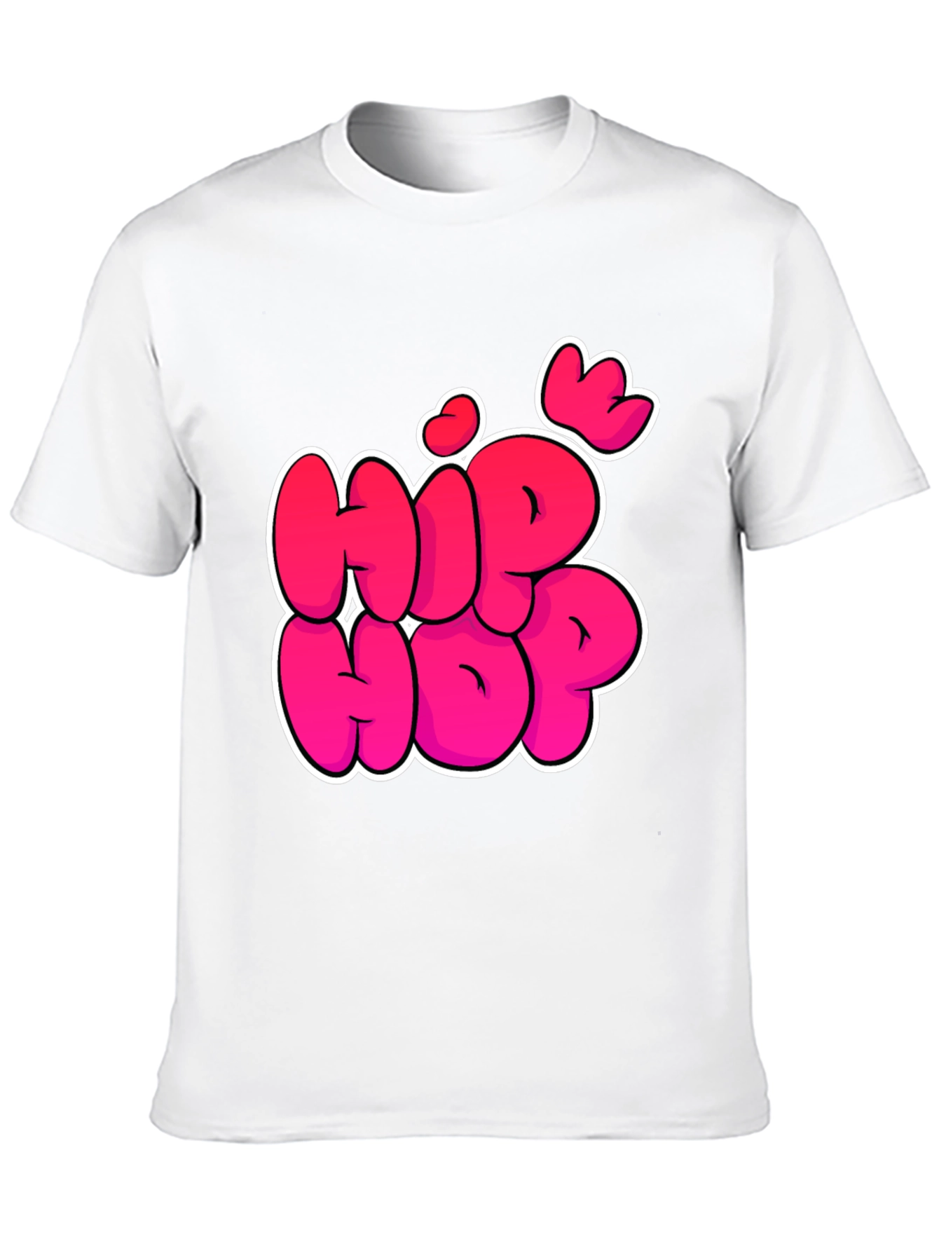 Hip Hop Graphic Black T-Shirt